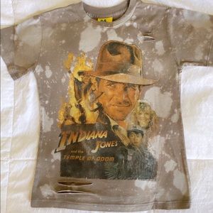 Indiana Jones Bleached Graphic T Distressed
